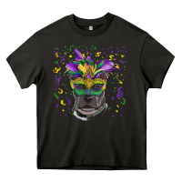Asphalt mardi gras  mask pitbull Heavy Core Tee - RanaPortraitStore
