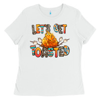 White let's get toasted Ladies Tee - RanaPortraitStore