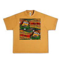 Peanut Butter christmas school bus seamless pattern Urban Heavy Tee - BundleAndBundleShop