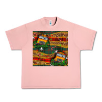 Salmon christmas school bus seamless pattern Urban Heavy Tee - BundleAndBundleShop