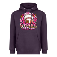 Plum strike out cancer baseball Heavyweight Hoodie - Artiststas