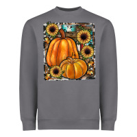 Storm sunflowers, pumpkin, cowhide, serape Heavyweight Sweatshirt - JahusDesignShop
