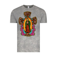 Cloud Rock our lady of guadalupe cross Vintage Tee - JahusDesignShop