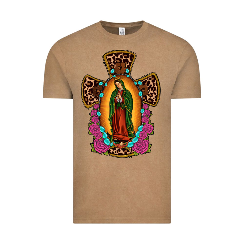Our Lady Of Guadalupe Cross Vintage Tee by JahusDesignShop | Teevron