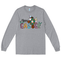 Cross Rabbit Gnomes Happy Easter Long Sleeve Tee | Teevron