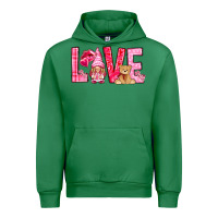 Emerald Love with gnome Valentine's Day Urban Hoodie - HowdyJamesFarm