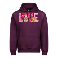 Mauve Wine Love with gnome Valentine's Day Urban Hoodie - HowdyJamesFarm