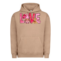 Pigment Burro Love with gnome Valentine's Day Urban Hoodie - HowdyJamesFarm