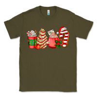 Army Green christmas tree cake and coffee cups ado Classic Tee - AdoDesignShop