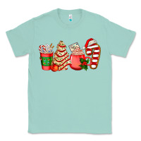 Seafoam christmas tree cake and coffee cups ado Classic Tee - AdoDesignShop