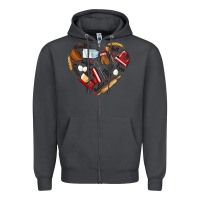 Smoke bake tools hearts Zipper Hoodie - NancyCooperArtShop