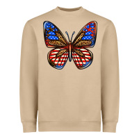 4th Of July Butterfly Heavyweight Sweatshirt | Teevron