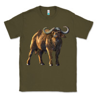 Army Green Buffalo Classic Tee - LillyAllenDesigns