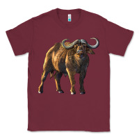 Burgundy Buffalo Classic Tee - LillyAllenDesigns