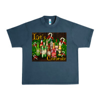 Midnight Navy Christmas cocktail Urban Heavy Tee - AdoDesignShop