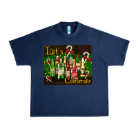 Navy Christmas cocktail Urban Heavy Tee - AdoDesignShop