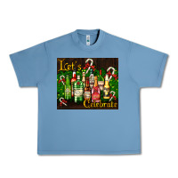Pebble Blue Christmas cocktail Urban Heavy Tee - AdoDesignShop