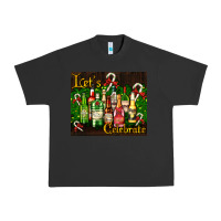 Pigment Black Christmas cocktail Urban Heavy Tee - AdoDesignShop