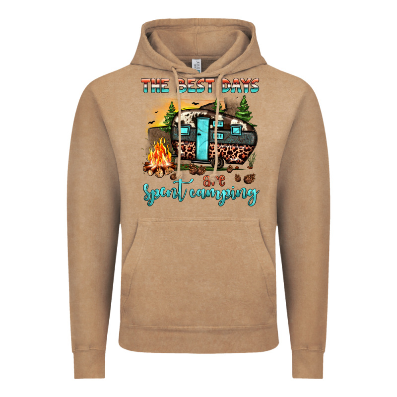The Best Days Are Spent Camping Vintage Hoodie by JahusDesignShop | Teevron