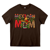 Chocolate Brown mexican mom Heavy Core Tee - Zillion Design Studio