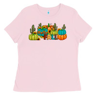 Bubblegum Pink hello fall Ladies Tee - JahusDesignShop