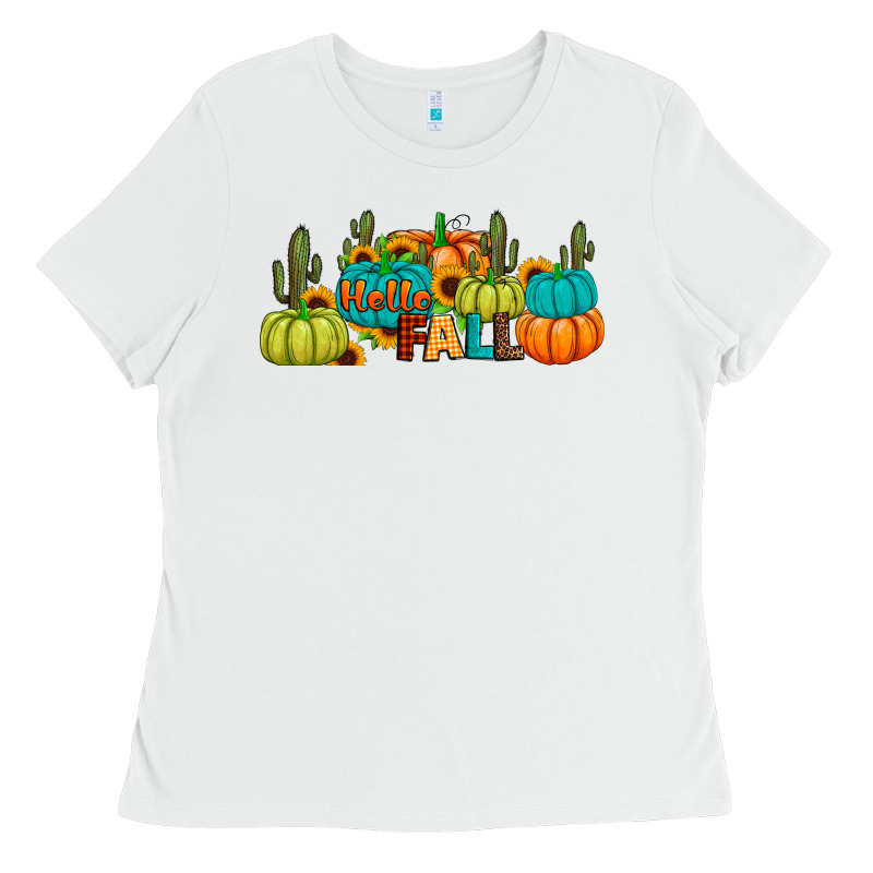 Hello Fall Ladies Tee by JahusDesignShop | Teevron