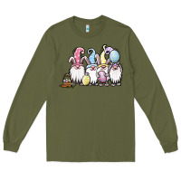 Army Green easter bunny gnomes Long Sleeve Tee - Jasminsmagicworld