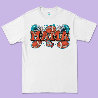 Mama American Football Premium Tee Designed By Zillion Design Studio