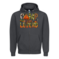 Smoke camp fire legend Zipper Hoodie - NancyCooperArtShop