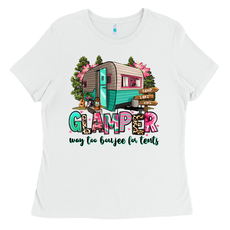 Glamper Way Too Boujee For Tents 2 Ladies Tee by RanaPortraitStore | Teevron
