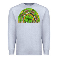 Heather Grey western st patricks rainbow Premium Sweatshirt - Jasminsmagicworld