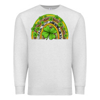 Oatmeal Heather western st patricks rainbow Premium Sweatshirt - Jasminsmagicworld