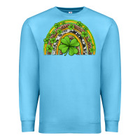 Ocean Blue western st patricks rainbow Premium Sweatshirt - Jasminsmagicworld