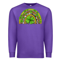 Purple western st patricks rainbow Premium Sweatshirt - Jasminsmagicworld