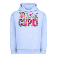 Pigment Grape Ice i am with cupid I am with Cupid Valentine's Day Urban Hoodie - HowdyJamesFarm