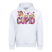 White i am with cupid I am with Cupid Valentine's Day Urban Hoodie - HowdyJamesFarm