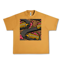 Peanut Butter flower leopard school bus seamless pattern Urban Heavy Tee - BundleAndBundleShop