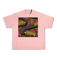 Salmon flower leopard school bus seamless pattern Urban Heavy Tee - BundleAndBundleShop