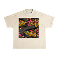 Sandshell flower leopard school bus seamless pattern Urban Heavy Tee - BundleAndBundleShop