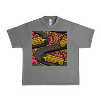 Tornado flower leopard school bus seamless pattern Urban Heavy Tee - BundleAndBundleShop