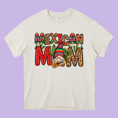 Mexican Mom Gnome Heavy Core Tee Designed By Zillion Design Studio