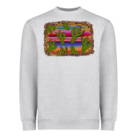 Heather Grey cinco de mayo leopard frame Heavyweight Sweatshirt - Artiststas