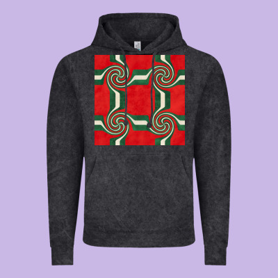Retro Christmas Seamless Pattern Vintage Hoodie Designed By Bundleandbundleshop