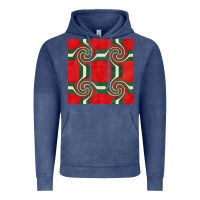 Vintage Denim retro christmas seamless pattern Vintage Hoodie - BundleAndBundleShop