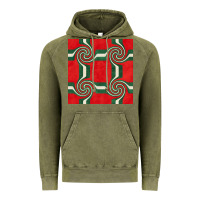 Vintage Olive retro christmas seamless pattern Vintage Hoodie - BundleAndBundleShop
