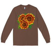 Chestnut tiger eyes sunflower Long Sleeve Tee - LillyAllenDesigns
