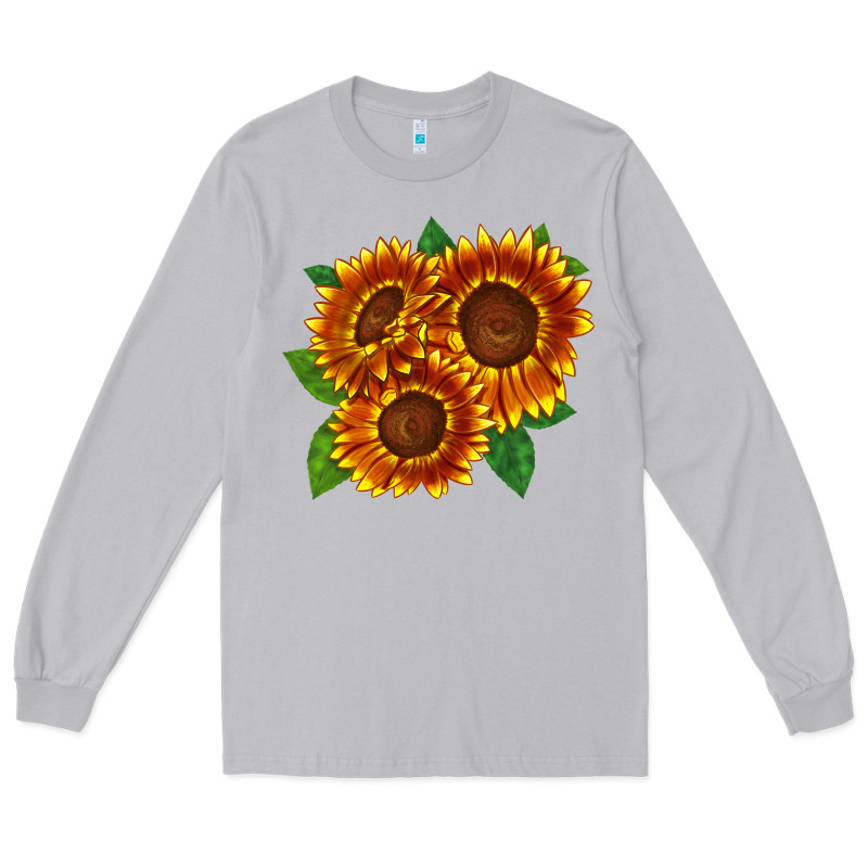 Tiger Eyes Sunflower Long Sleeve Tee by LillyAllenDesigns | Teevron