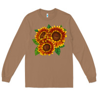 Toasted Coconut tiger eyes sunflower Long Sleeve Tee - LillyAllenDesigns