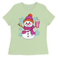 Matcha bougie snowman Ladies Tee - Zillion Design Studio