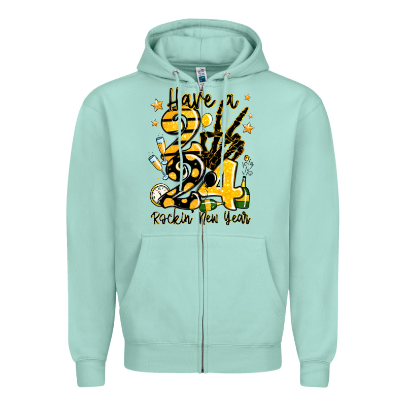 Have Rockin' New Year 2024 Zipper Hoodie by MaliasSmallBusiness | Teevron
